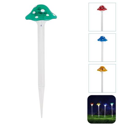 Aigostar - LED Oświetlenie solarne LED/0,006W/1,2V 100 mAh 2700K IP44 zielony