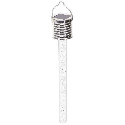 Aigostar - LED Oświetlenie solarne LED/0,006W/1,2V chrom 2700K IP44