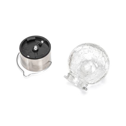 Aigostar - LED Oświetlenie solarne LED/0,006W/1,2V matowy chrom 6500K IP44