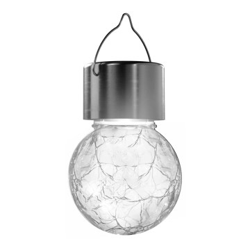 Aigostar - LED Oświetlenie solarne LED/0,006W/1,2V matowy chrom 6500K IP44