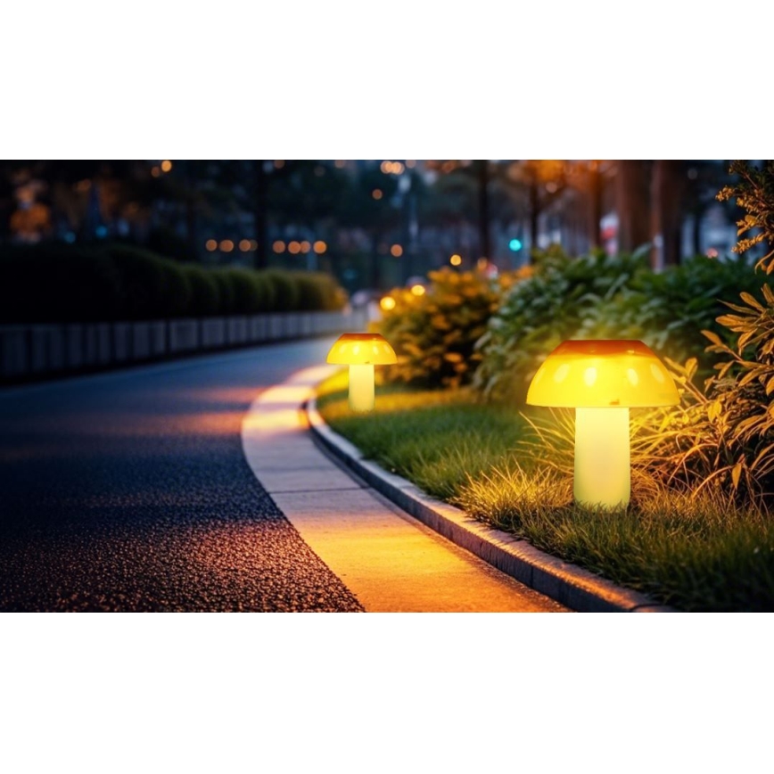Aigostar - LED Oświetlenie solarne LED/0,024W/1,2V 200 mAh 2700K IP44 boletus