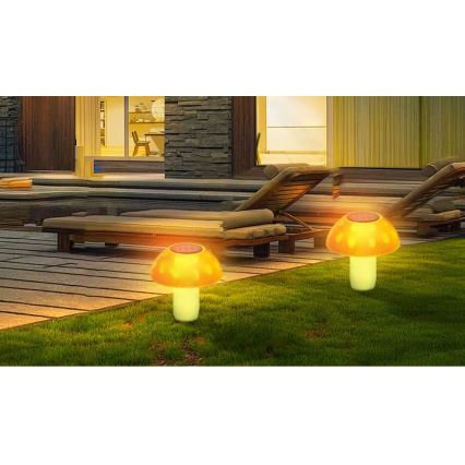 Aigostar - LED Oświetlenie solarne LED/0,024W/1,2V 200 mAh 2700K IP44 boletus
