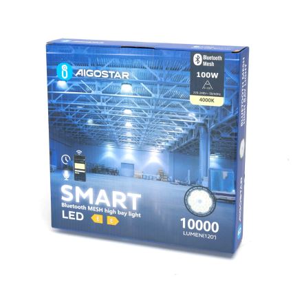 Aigostar - LED Przemysłowa ściemnialna lampa zewnętrzna MESH High Bay LED/100W/230V 4000K IP65