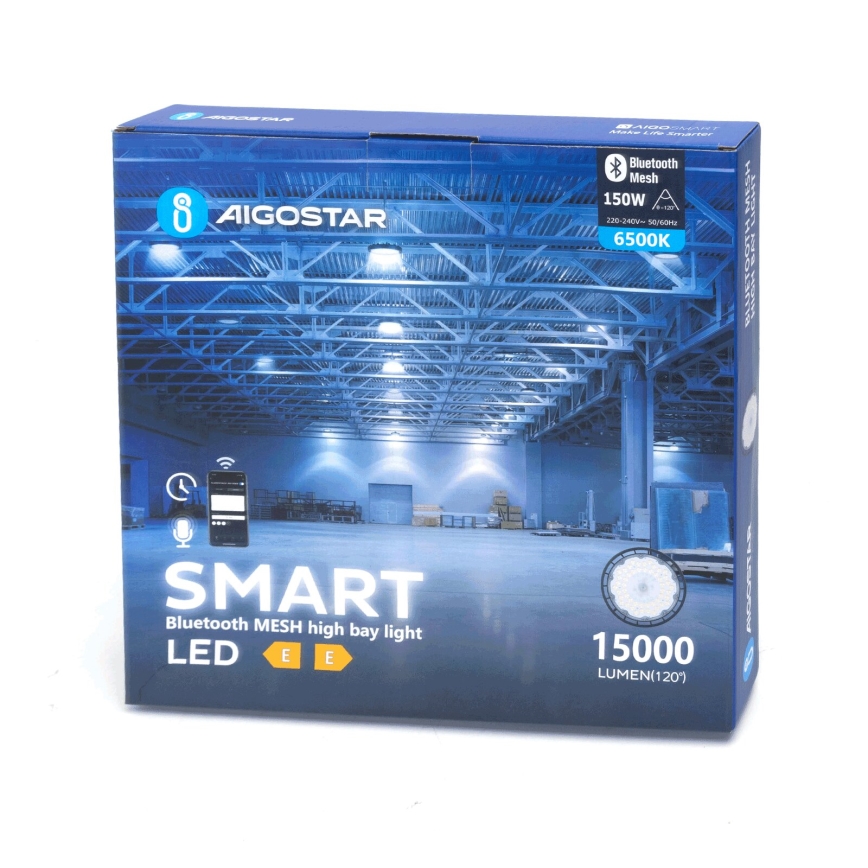 Aigostar - LED Przemysłowa ściemnialna lampa zewnętrzna MESH High Bay LED/150W/230V 6500K IP65