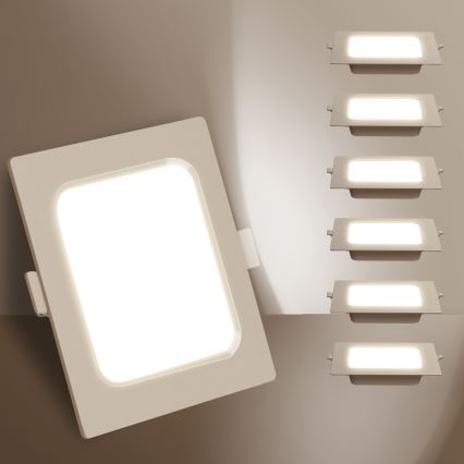 Aigostar - LED Panel sufitowy LED/6W/230V 4000K 12x12 cm biały