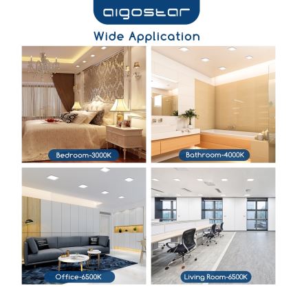 Aigostar - LED Panel sufitowy LED/6W/230V 4000K 12x12 cm biały