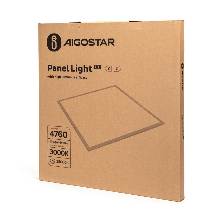 Aigostar - LED Panel wpuszczany LED/28W/230V 60x60 cm 3000K