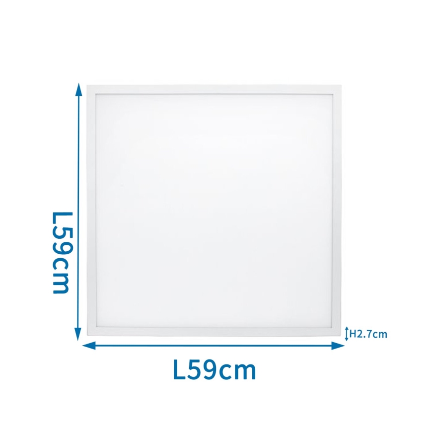 Aigostar - LED Panel wpuszczany LED/40W/230V 3000K/4000K/6500K 60x60cm biały