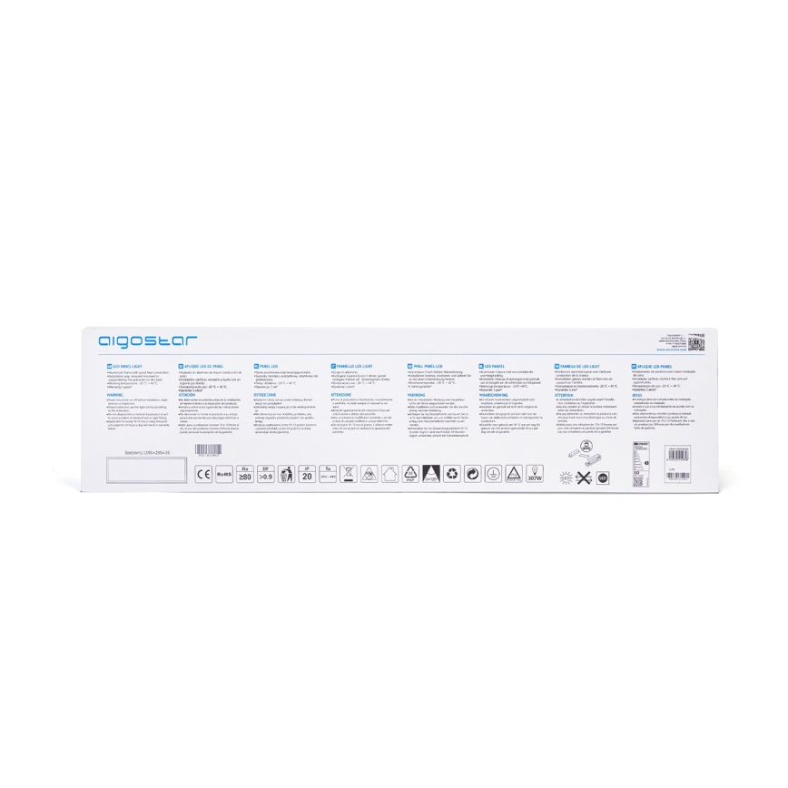 Aigostar - LED Panel wpuszczany LED/50W/230V 4000K 120x30cm biały
