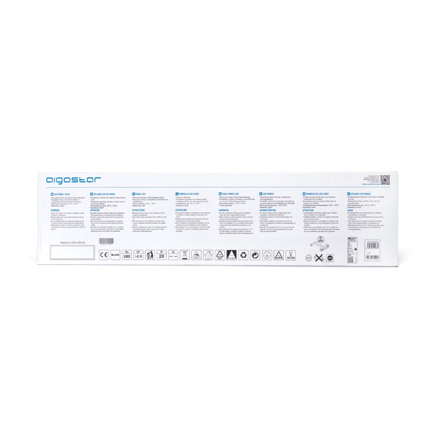 Aigostar - LED Panel wpuszczany LED/50W/230V 6500K 120x30cm biały