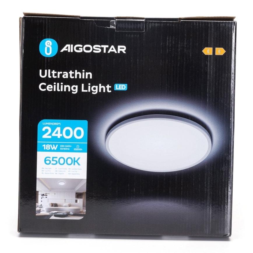 Aigostar - LED Plafon łazienkowy LED/18W/230V 6500K śr. 30 cm IP44
