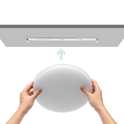 Aigostar - Ściemnialna lampa sufitowa do łazienki LED/24W/230V 3000K-6500K IP54 + zdalne sterowanie