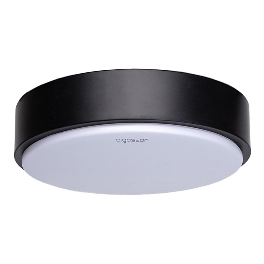Aigostar - LED Plafon LED/12W/230V 3000K śr. 23 cm czarny