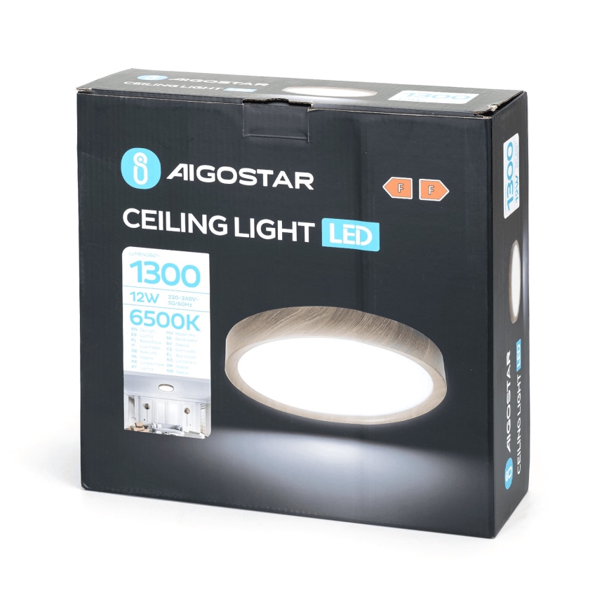 Aigostar - LED Plafon LED/12W/230V 6500K śr. 26,3 cm