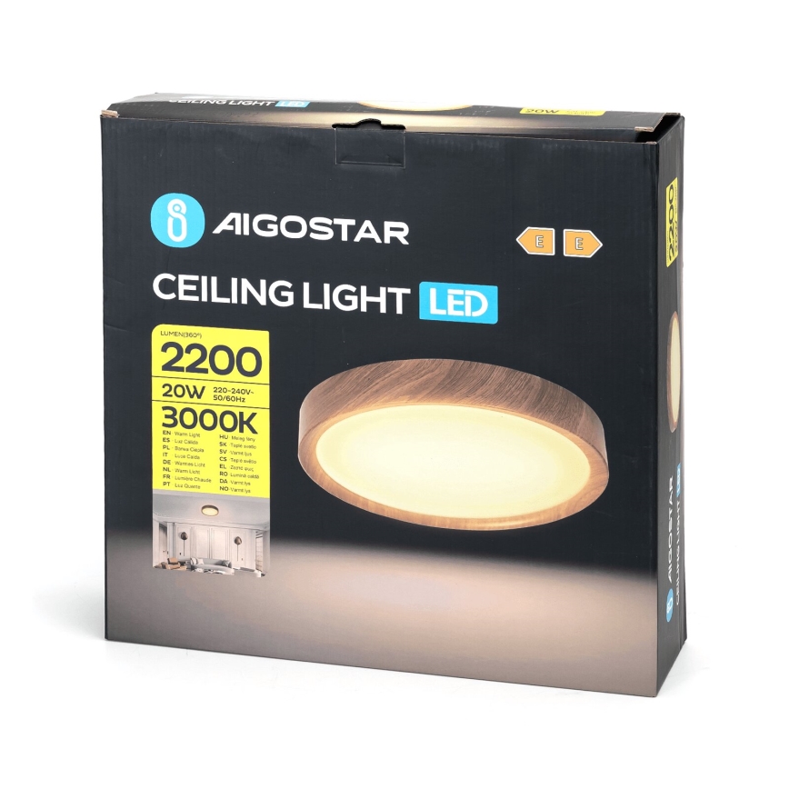 Aigostar - LED Plafon LED/20W/230V 3000K śr. 33,7 cm