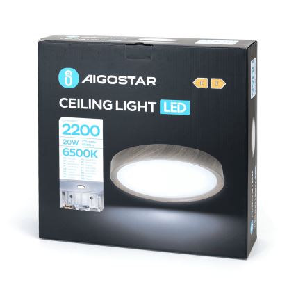 Aigostar - LED Plafon LED/20W/230V 6500K śr. 33,7 cm