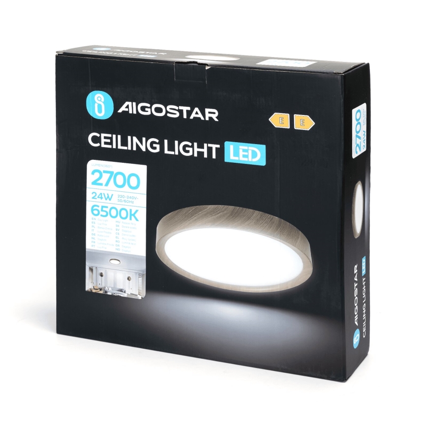 Aigostar - LED Plafon LED/24W/230V 6500K śr. 38,3 cm