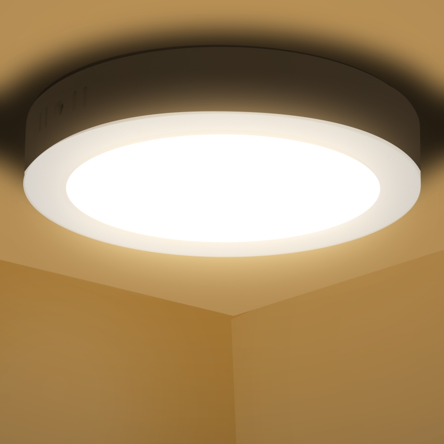Aigostar - LED Plafon natynkowy LED/12W/230V śr. 17,4 cm 3000K biały