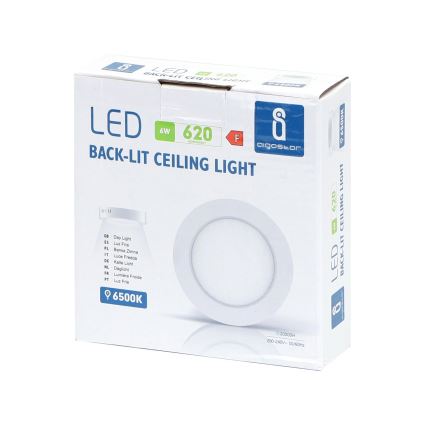 Aigostar - LED Plafon natynkowy LED/6W/230V śr. 12,3 cm 3000K biały