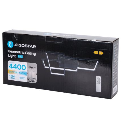 Aigostar - LED Plafon ściemnialny LED/38W/230V 2700-6500K + zdalne sterowanie