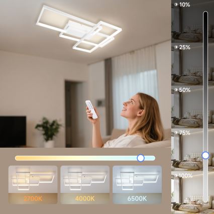 Aigostar - LED Plafon ściemnialny LED/38W/230V 2700-6500K + zdalne sterowanie