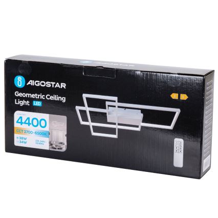 Aigostar - LED Plafon ściemnialny LED/38W/230V 2700-6500K + zdalne sterowanie