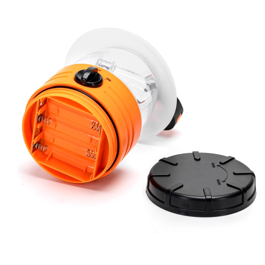Aigostar - LED Przenośna lampa kempingowa  LED/4xAA pomarańczowa