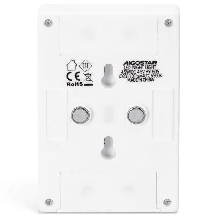 Aigostar - LED Przenośna lampka nocna LED/3xAAA 6500K