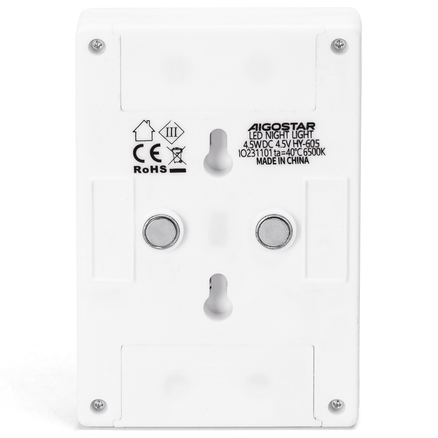 Aigostar - LED Przenośna lampka nocna LED/3xAAA 6500K