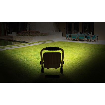 Aigostar - LED regulowany reflektor ładowalny LED/100W/5V 6500K IP65 15000 mAh