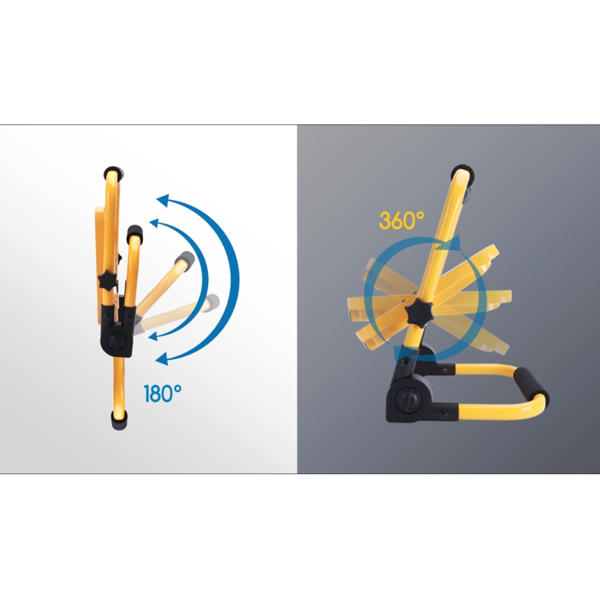 Aigostar - LED regulowany reflektor ładowalny LED/50W/5V 6500K IP65