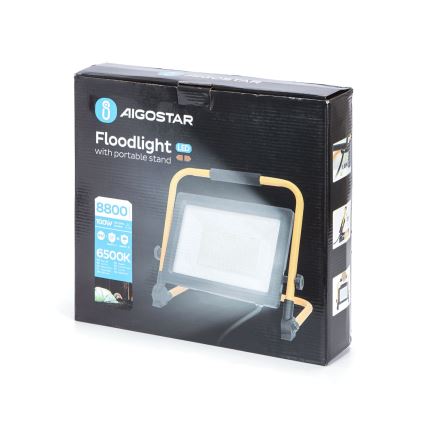Aigostar - LED Reflektor na stojaku LED/100W/230V 6500K IP65