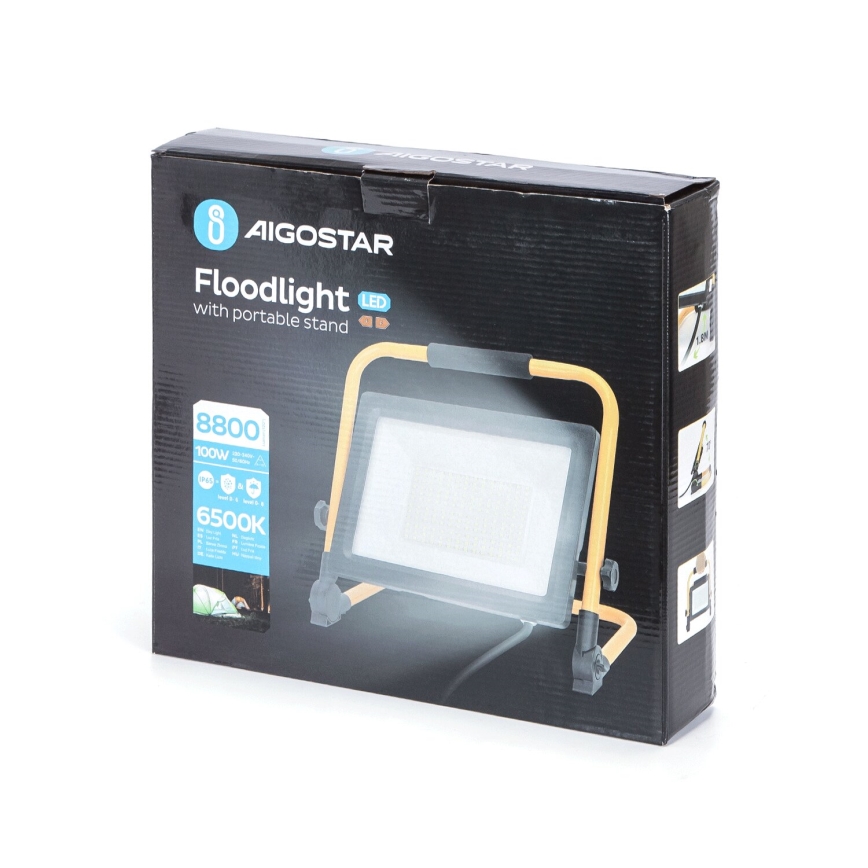 Aigostar - LED Reflektor na stojaku LED/100W/230V 6500K IP65