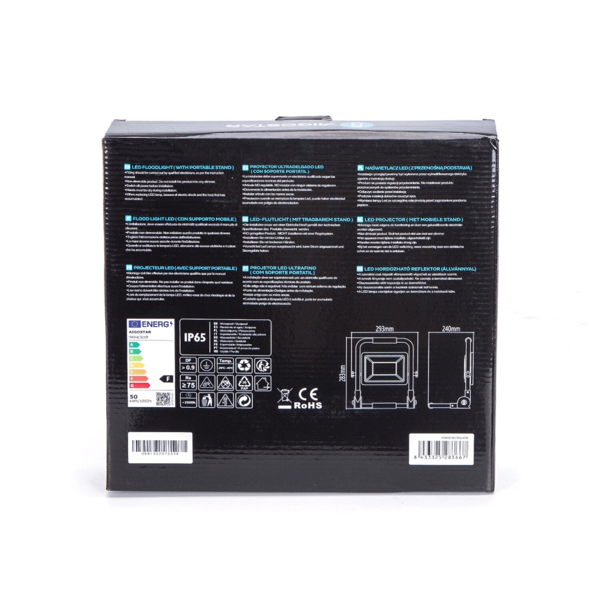 Aigostar - LED Reflektor na stojaku LED/50W/230V 6500K IP65