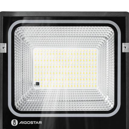 Aigostar - LED reflektor solarny LED/100W/3,2V 2000mAh 3000K/4000K/6500K IP66 + zdalne sterowanie