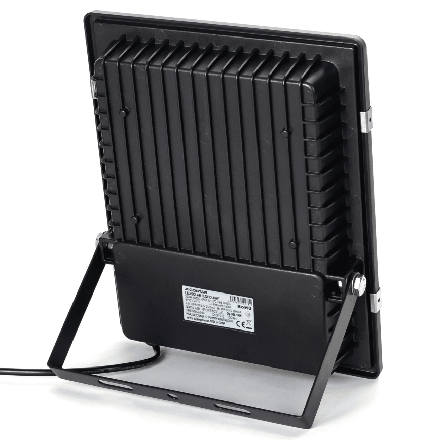 Aigostar - LED reflektor solarny LED/100W/3,2V 2000mAh 3000K/4000K/6500K IP66 + zdalne sterowanie