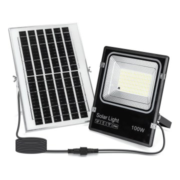Aigostar - LED reflektor solarny LED/100W/3,2V 2000mAh 3000K/4000K/6500K IP66 + zdalne sterowanie