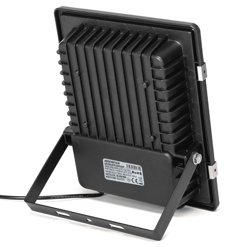 Aigostar - LED solarny reflektor LED/50W/3,2V 1200mAh 3000K/4000K/6500K IP66 + pilot zdalnego sterowania