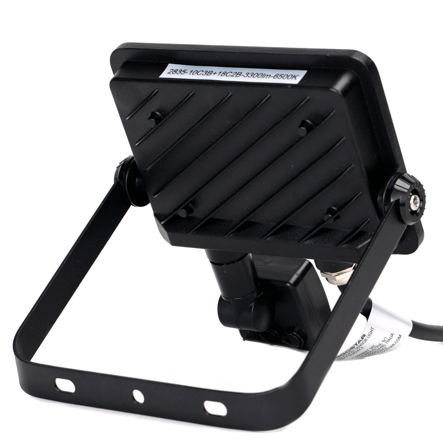 Aigostar - LED Reflektor z czujnikiem LED/30W/230V 6500K IP65 czarny