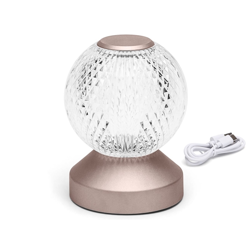 Aigostar - LED regulowana lampka biurkowa z ładowaniem LED/1W/5V 2700/4000/6500K 1800mAh 13,5 cm