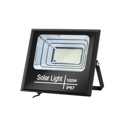 Aigostar - LED regulowany reflektor solarny LED/100W/3,2V IP67 2000 mAh + pilot