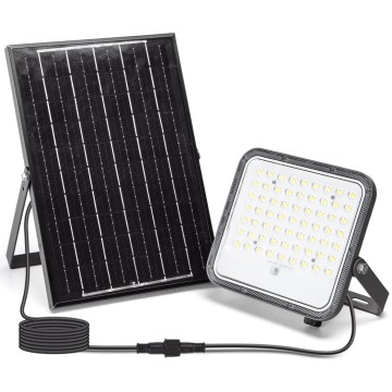 Aigostar - LED regulowany reflektor solarny LED/100W/3,4V 3000/4000/6500K IP66 8000 mAh + pilot zdalnego sterowania