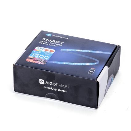 Aigostar - Regulowany pasek LED RGB 6,5 m LED/16,5W/12/230V 3000K Wi-Fi
