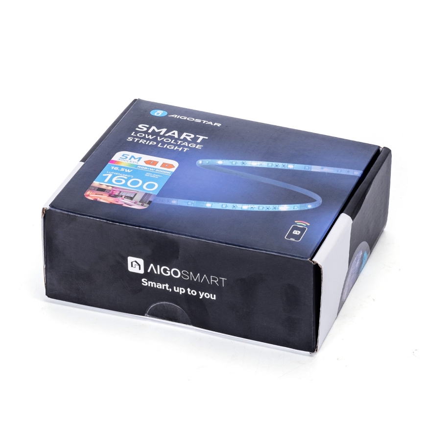 Aigostar - Regulowany pasek LED RGB 6,5 m LED/16,5W/12/230V 3000K Wi-Fi