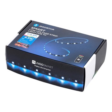 Aigostar - LED RGB Inteligentny ściemnialny pasek 4x0,5m LED/4,5W/5V Wi-Fi + zdalne sterowanie