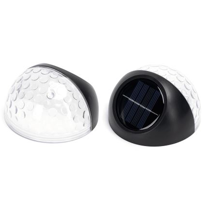 Aigostar - LED RGB Kinkiet solarny LED/2W/1,2V 300 mAh czarny IP44