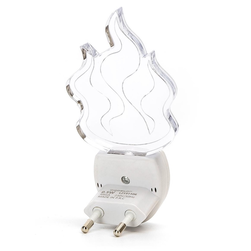 Aigostar - LED RGB Lampka nocna z czujnikiem LED/0,5W/230V płomień