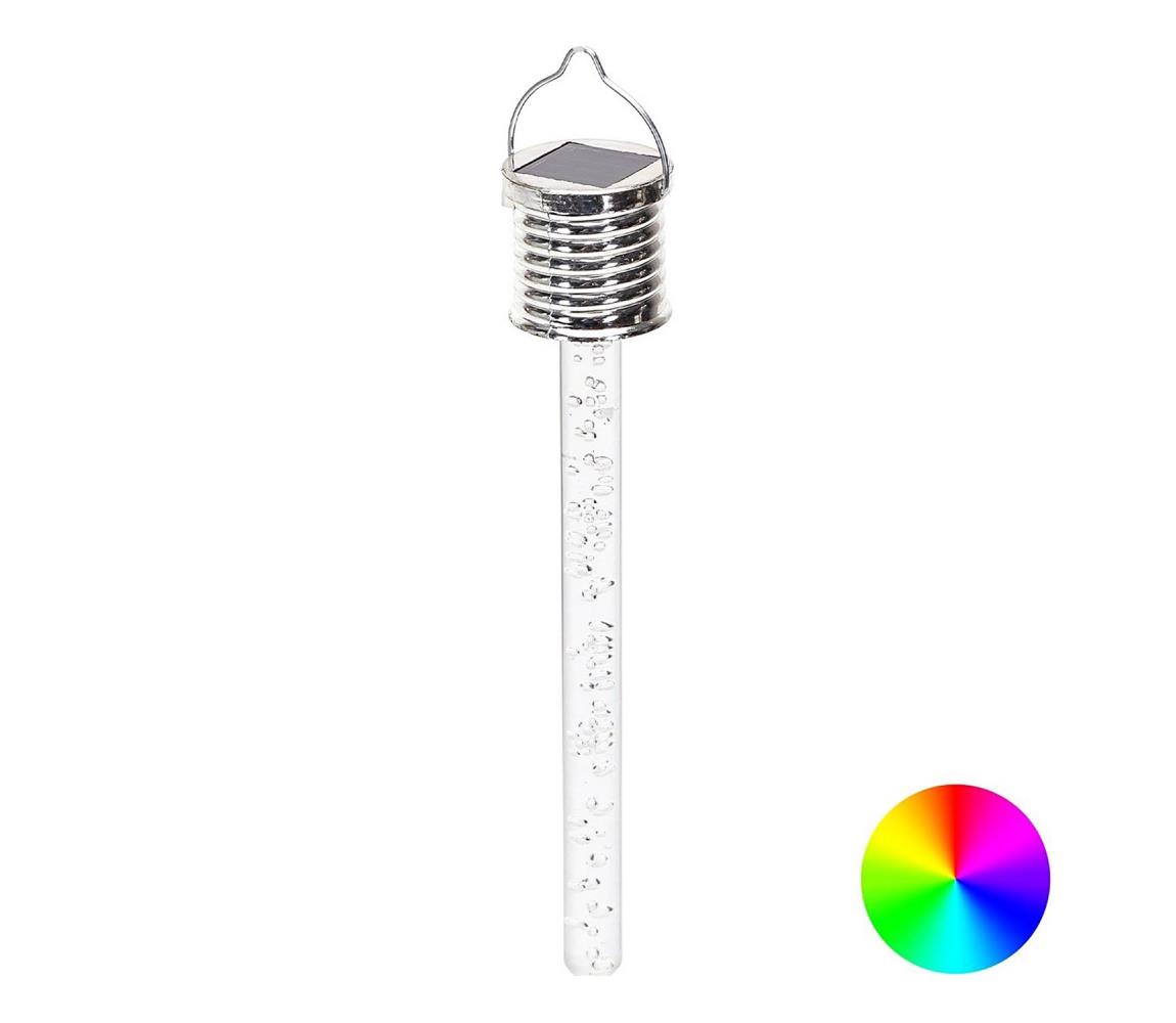 - LED RGB Oświetlenie solarne LED/0,006W/1,2V chrom IP44