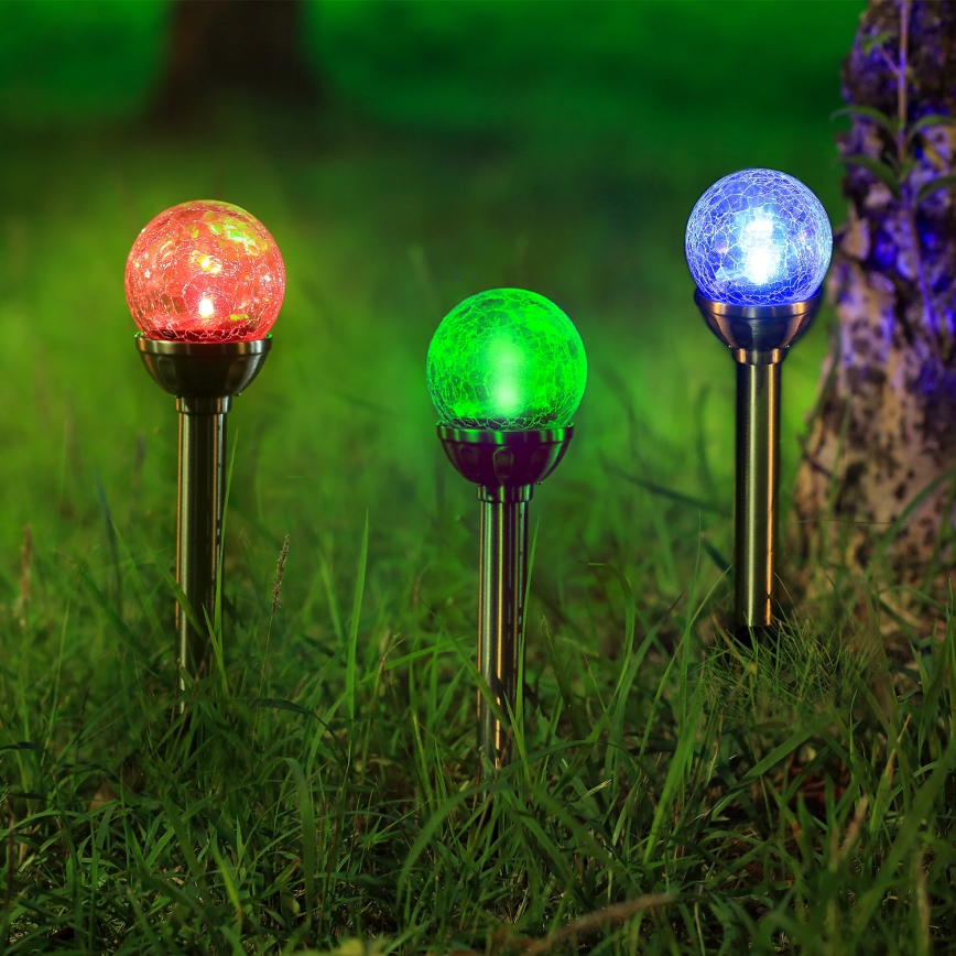 Aigostar - LED RGB Oświetlenie solarne LED/0,08W/2V IP44 200 mAh