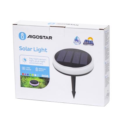 Aigostar - LED RGB Oświetlenie solarne LED/0,6W/3,7V IP65